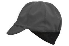 flat shot of the softshell Belgian cap in dark grey