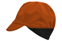 flat shot of the softshell Belgian cap in burnt orange