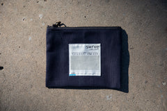 NAVY CANVAS TRAVEL POUCH
