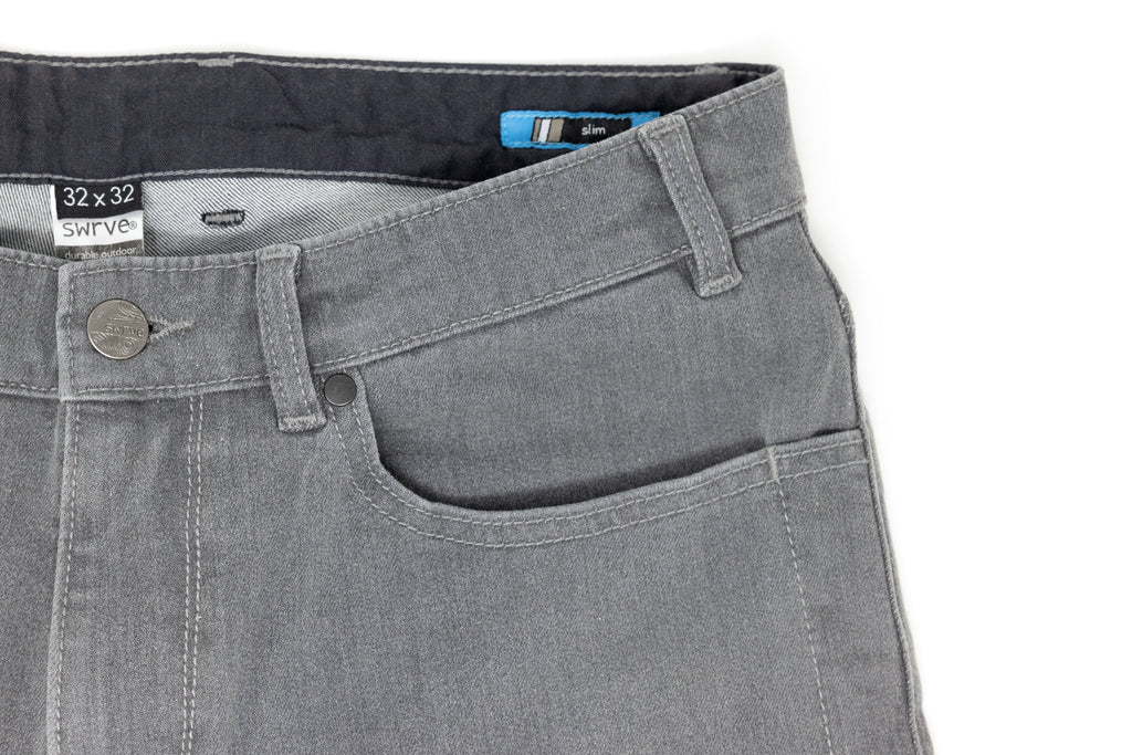 4-way stretch grey wash CORDURA® skinny jeans