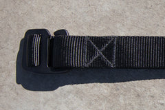 flat shot of the belt in ninja black