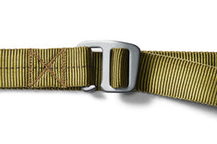 flat shot of the belt in campout green
