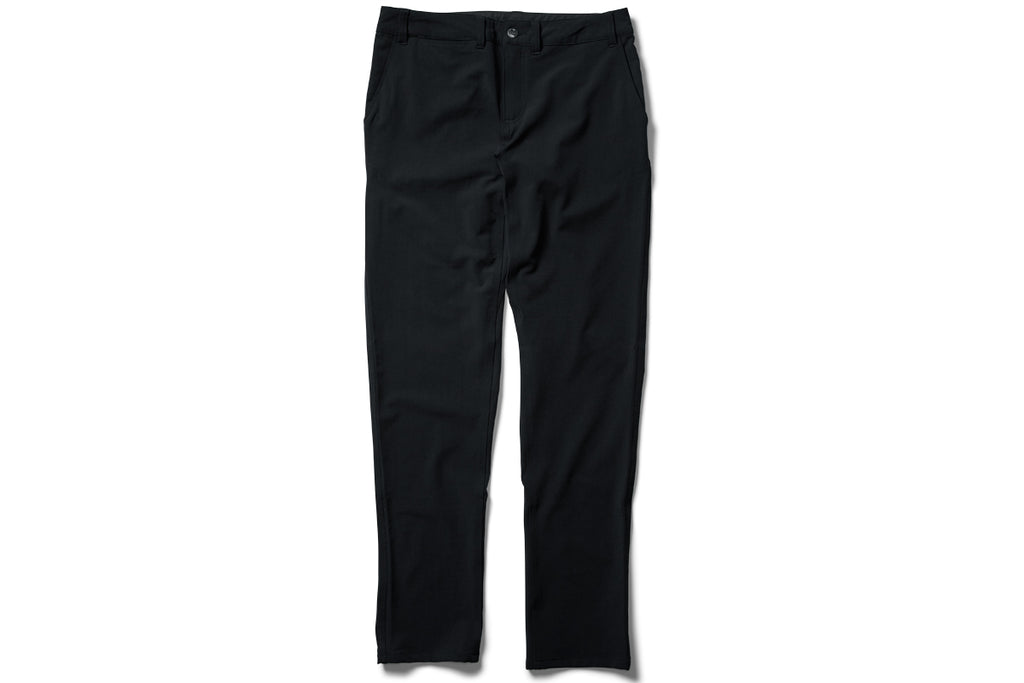 flat shot of the TRANSVERSE downtown trousers in black