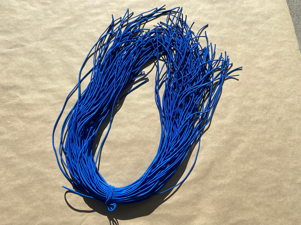 flat shot of our mask color cord in cobalt