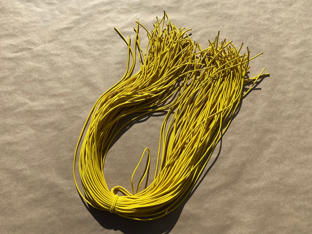 flat shot of our mask color cord in yellow