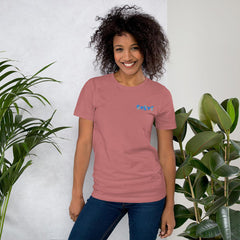 embroidered chunky logo cotton tee