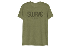 USA super soft tri-blend 1968 swrve logo t-shirt in heather pine