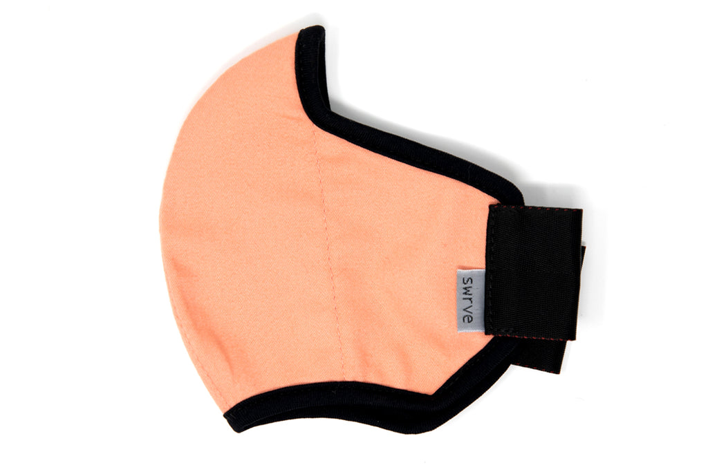 flat shot of the mid-summer cotton mask in sherbet